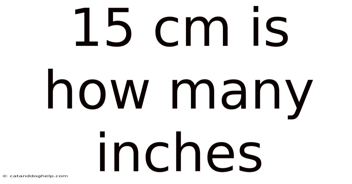 15 Cm Is How Many Inches