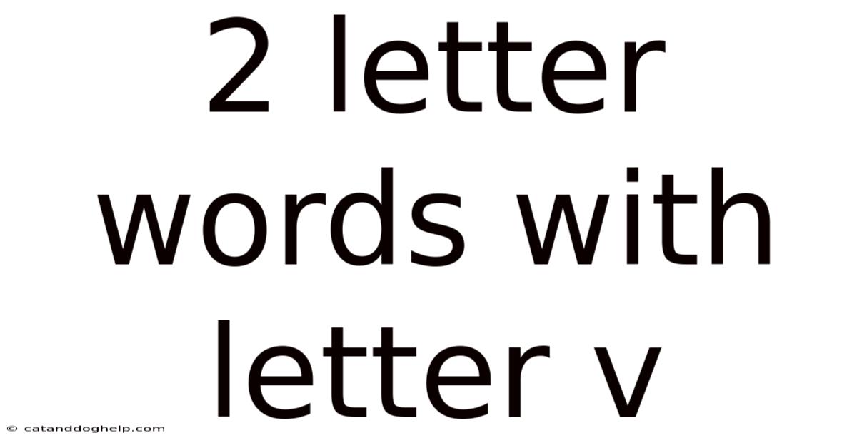 2 Letter Words With Letter V