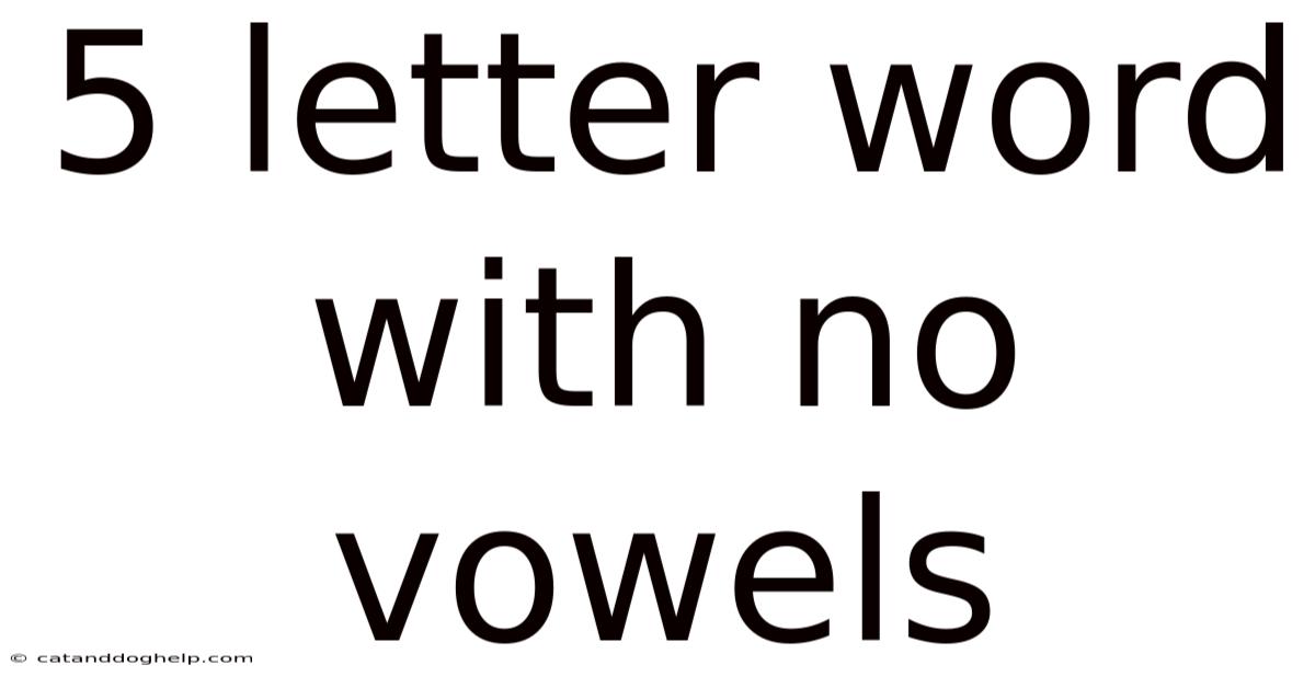 5 Letter Word With No Vowels