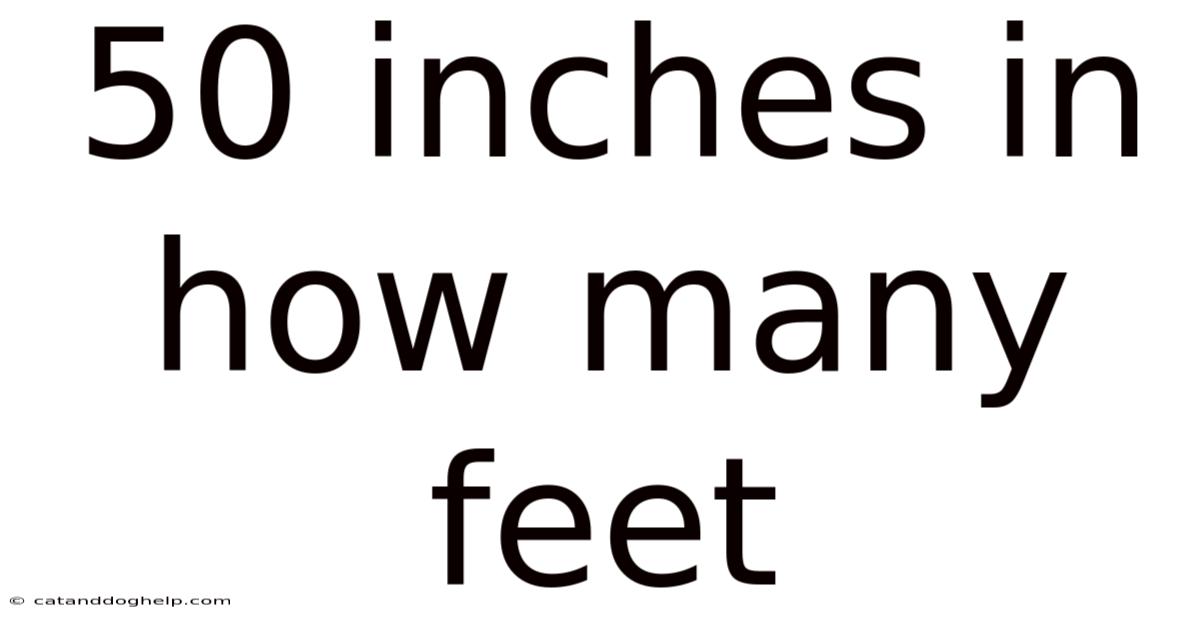 50 Inches In How Many Feet