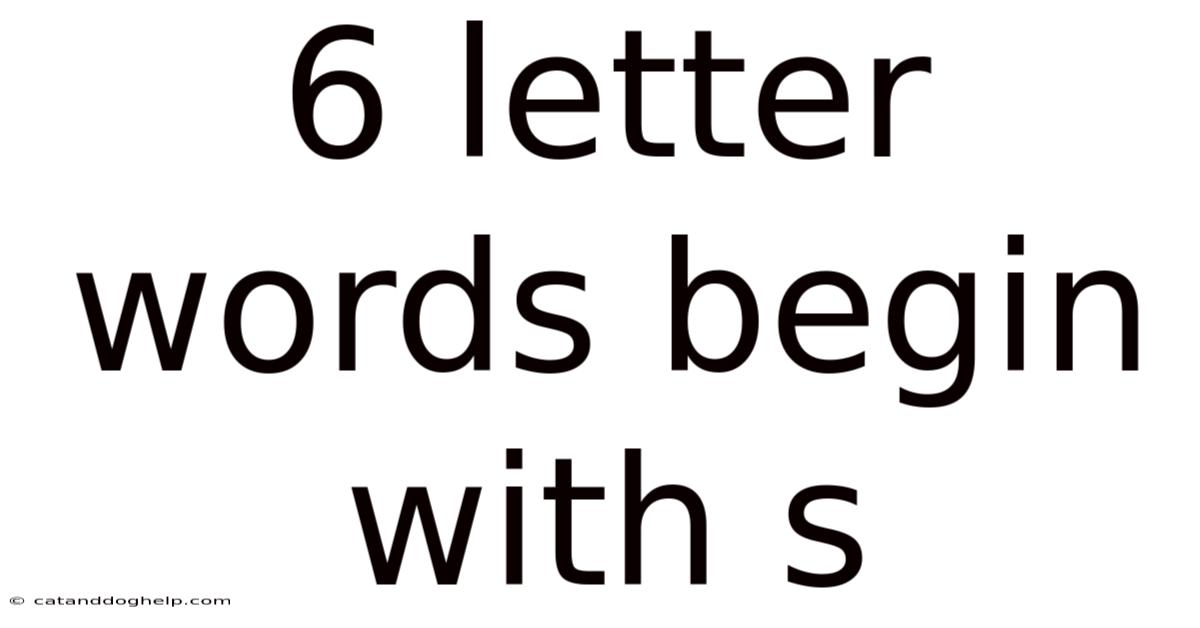 6 Letter Words Begin With S