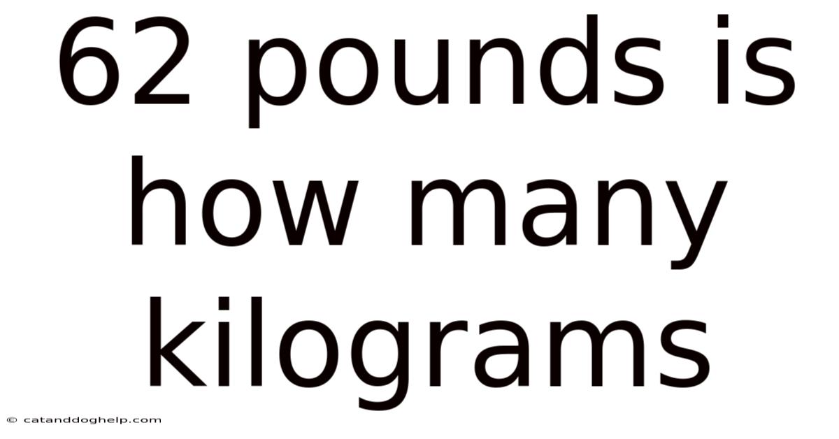 62 Pounds Is How Many Kilograms
