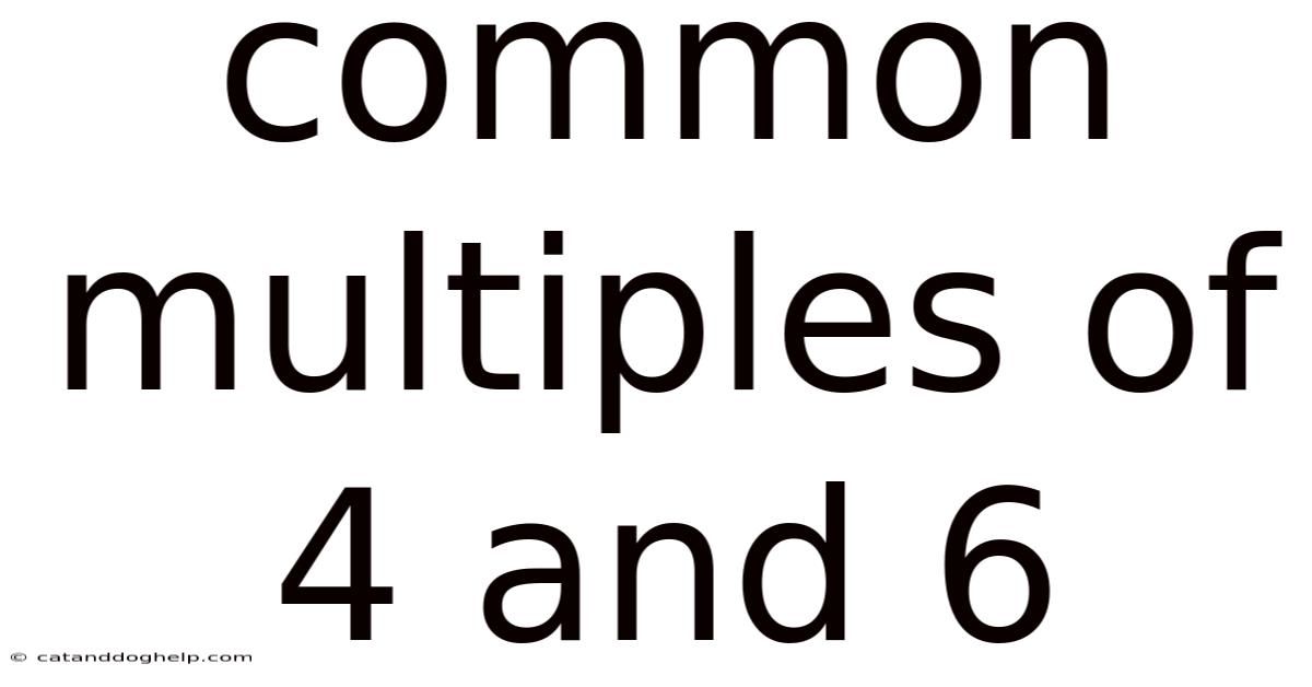 Common Multiples Of 4 And 6