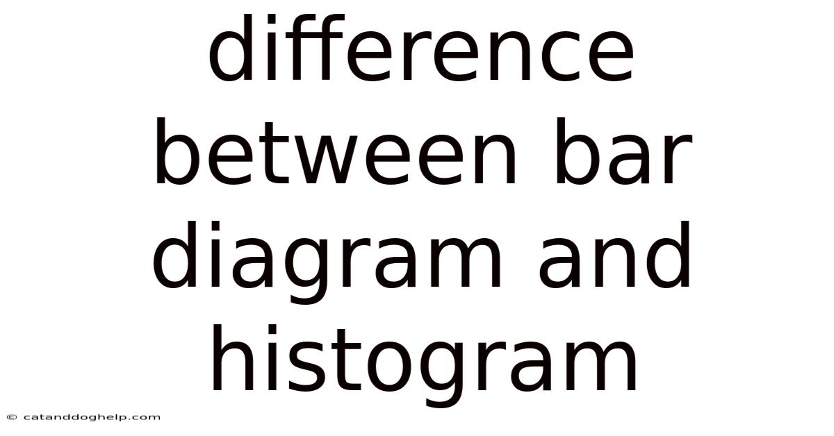 Difference Between Bar Diagram And Histogram