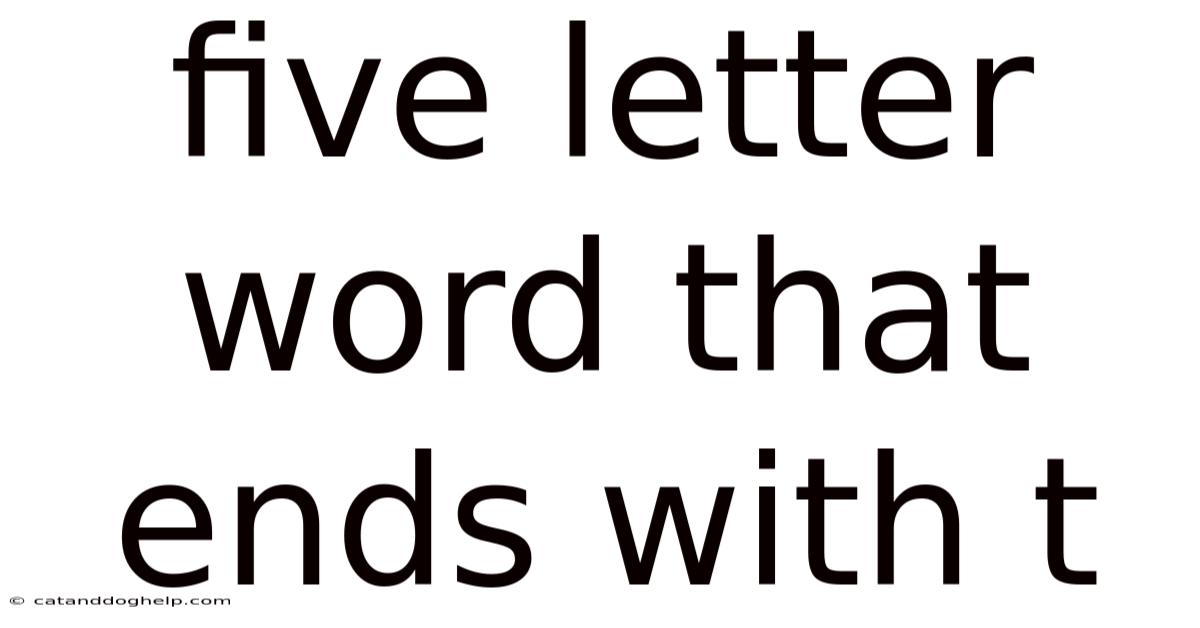 Five Letter Word That Ends With T