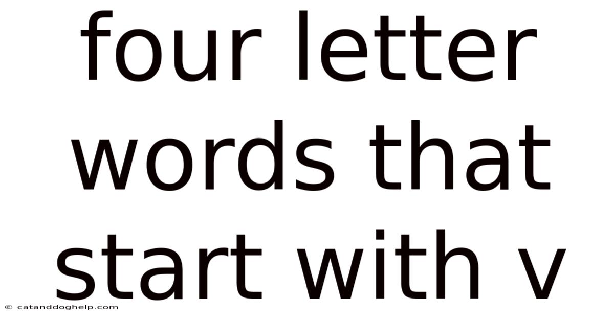 Four Letter Words That Start With V