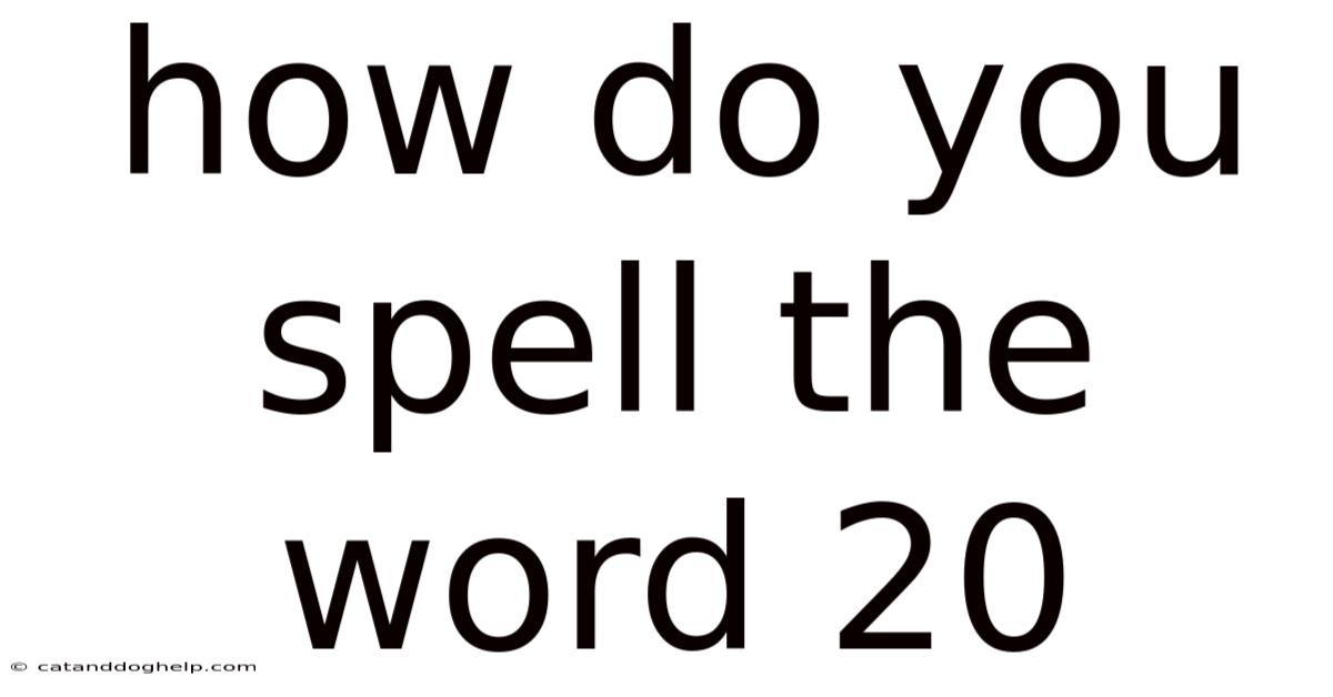How Do You Spell The Word 20