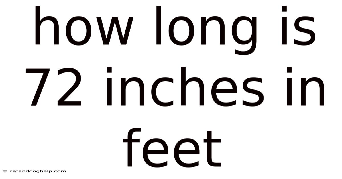 How Long Is 72 Inches In Feet