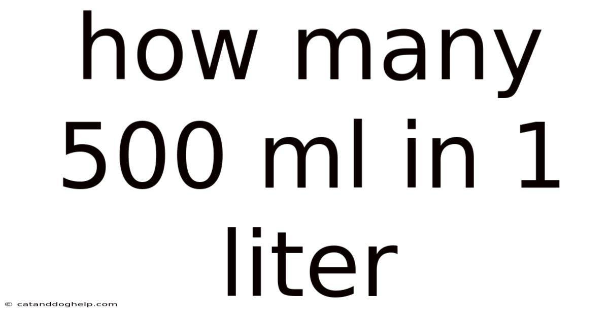 How Many 500 Ml In 1 Liter