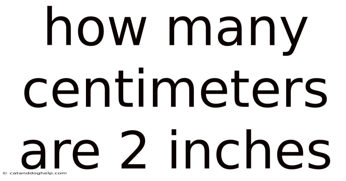How Many Centimeters Are 2 Inches