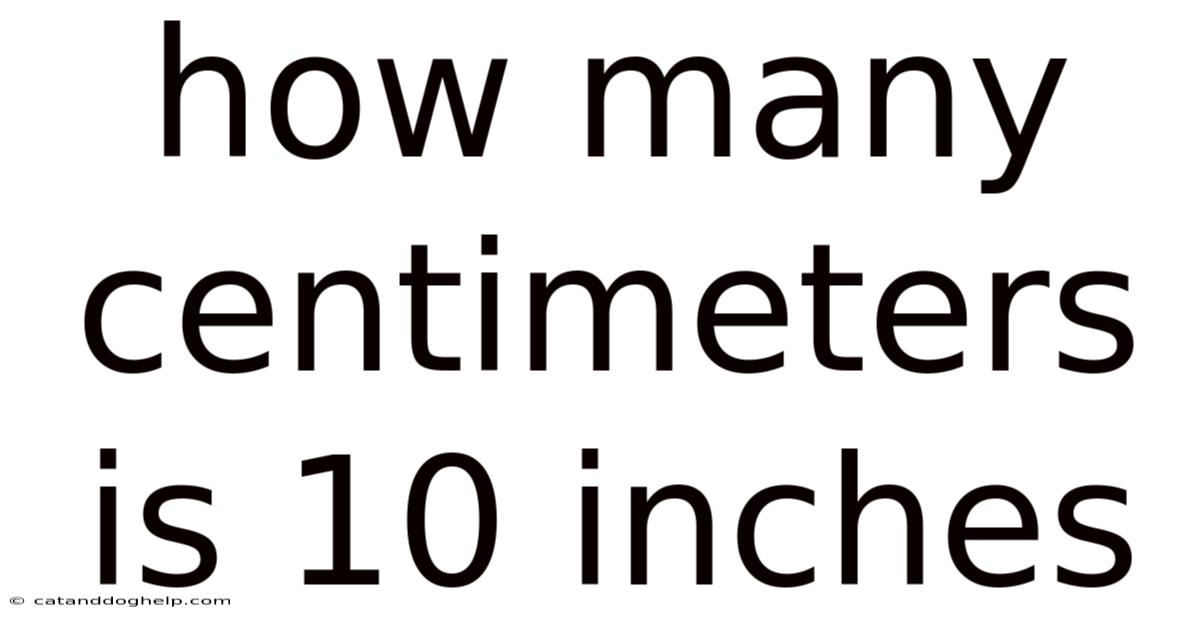 How Many Centimeters Is 10 Inches