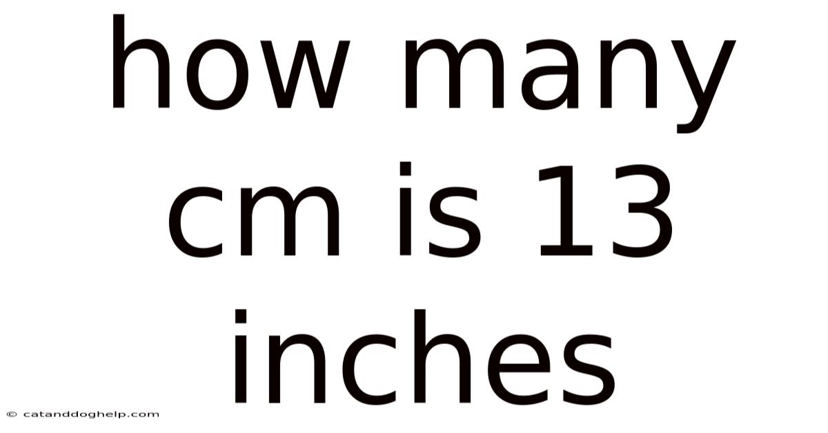 How Many Cm Is 13 Inches