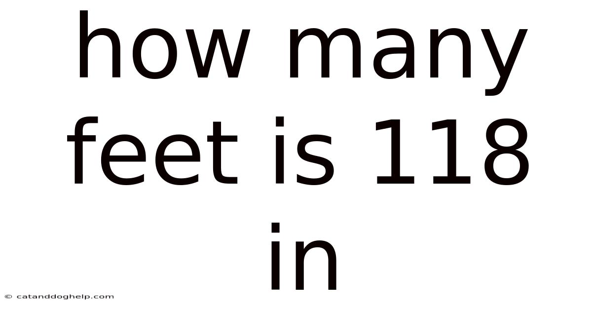 How Many Feet Is 118 In