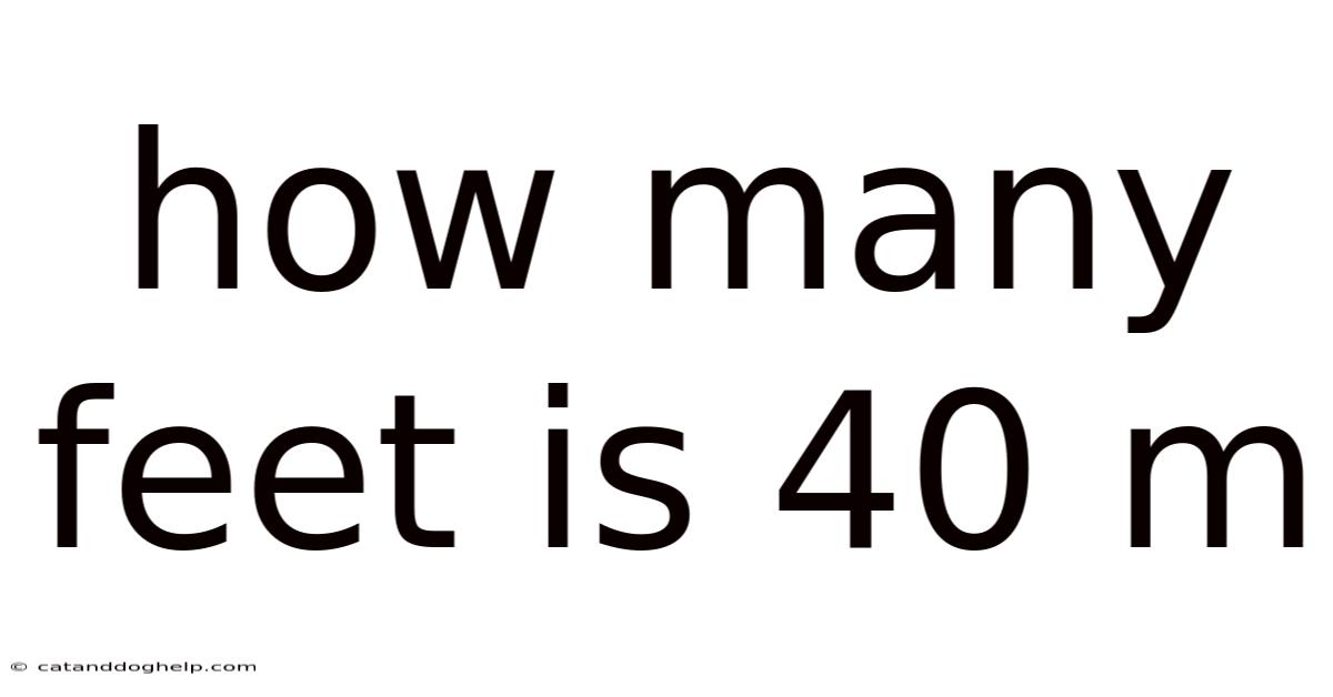 How Many Feet Is 40 M