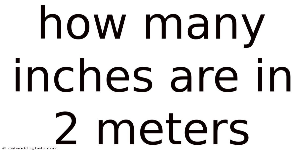 How Many Inches Are In 2 Meters