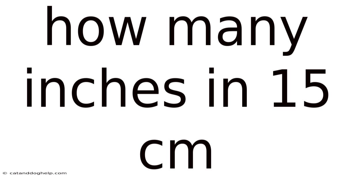 How Many Inches In 15 Cm