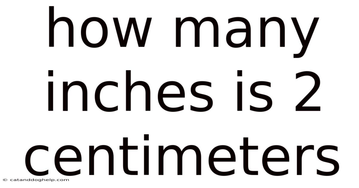 How Many Inches Is 2 Centimeters