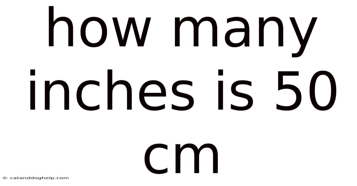 How Many Inches Is 50 Cm