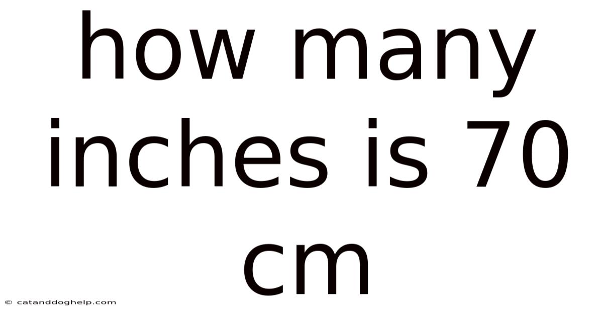 How Many Inches Is 70 Cm