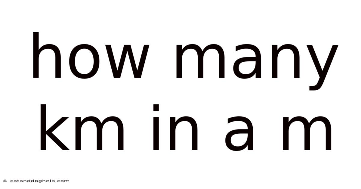How Many Km In A M