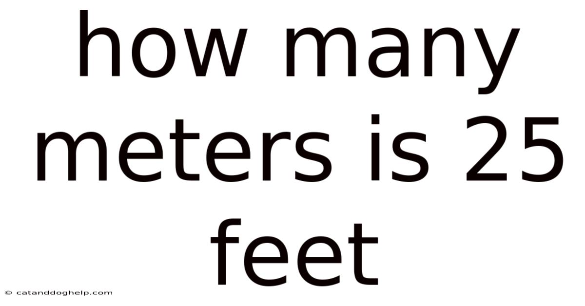 How Many Meters Is 25 Feet