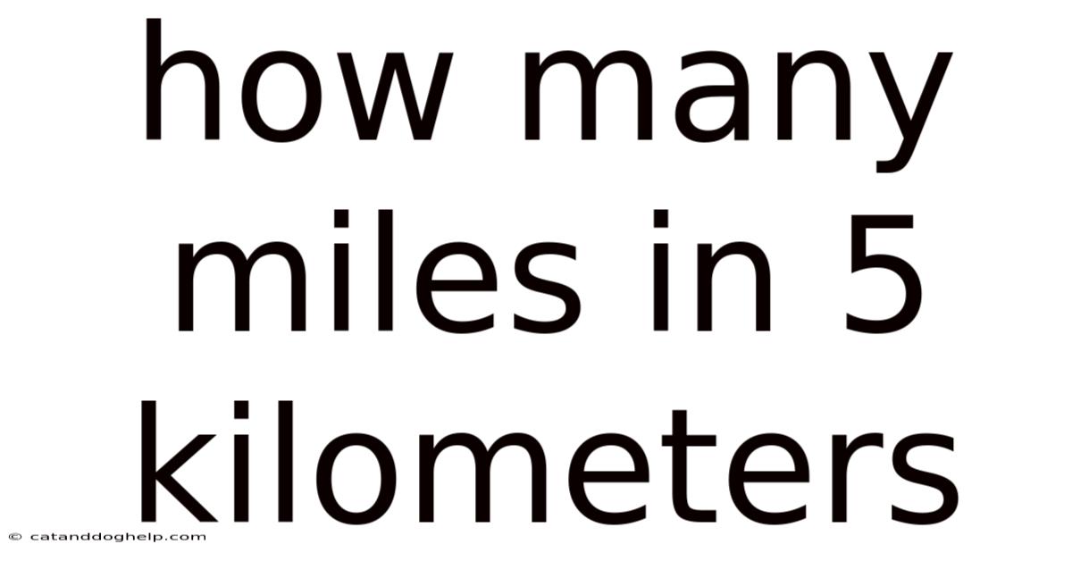 How Many Miles In 5 Kilometers