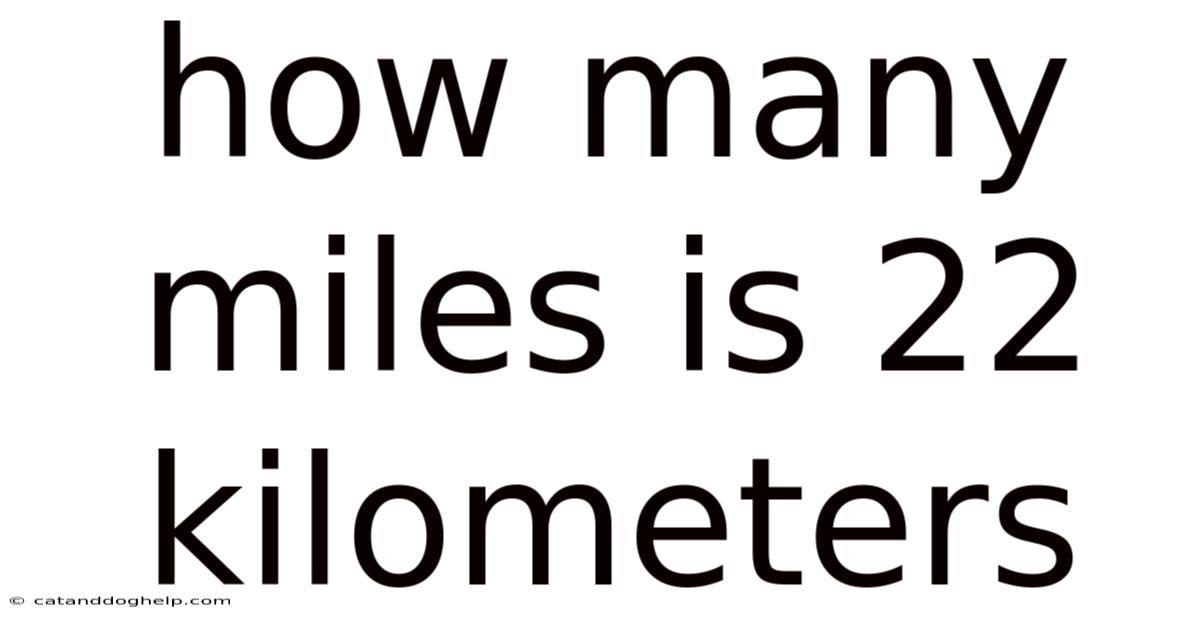 How Many Miles Is 22 Kilometers