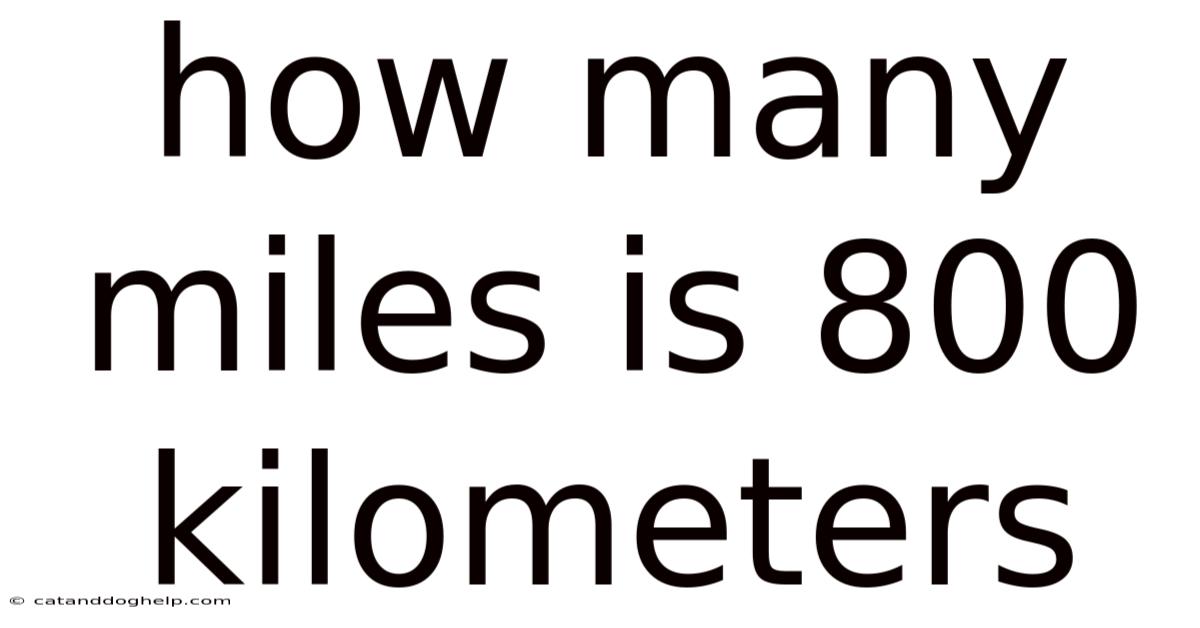 How Many Miles Is 800 Kilometers