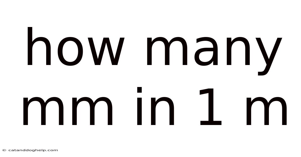 How Many Mm In 1 M