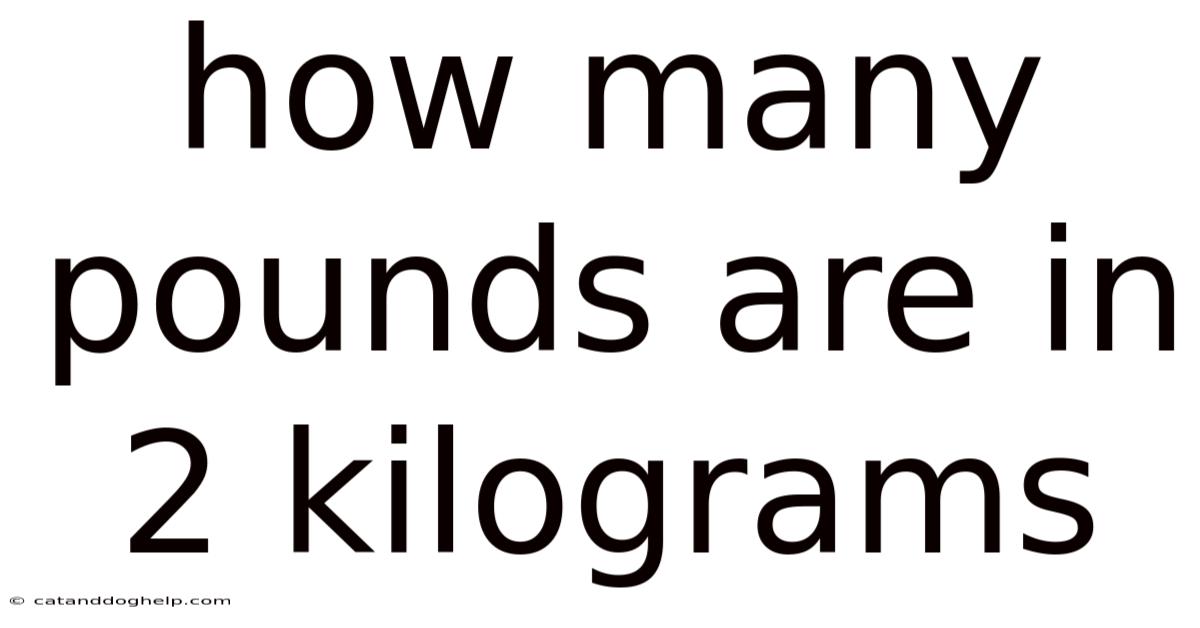 How Many Pounds Are In 2 Kilograms