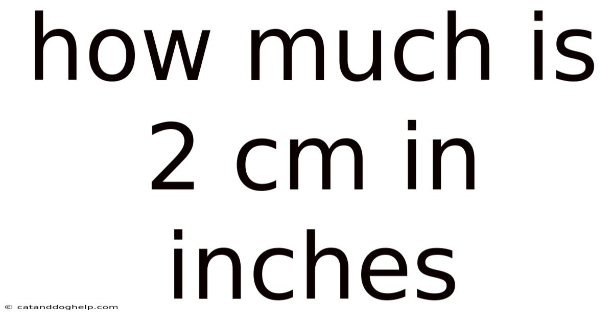 How Much Is 2 Cm In Inches