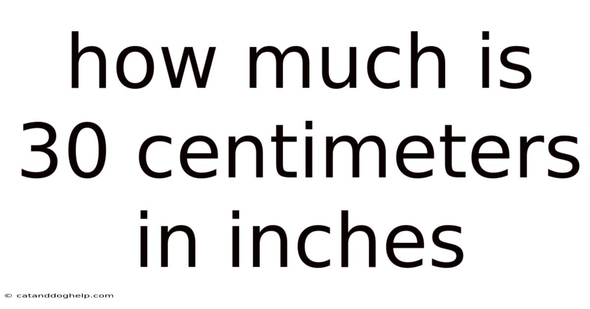 How Much Is 30 Centimeters In Inches