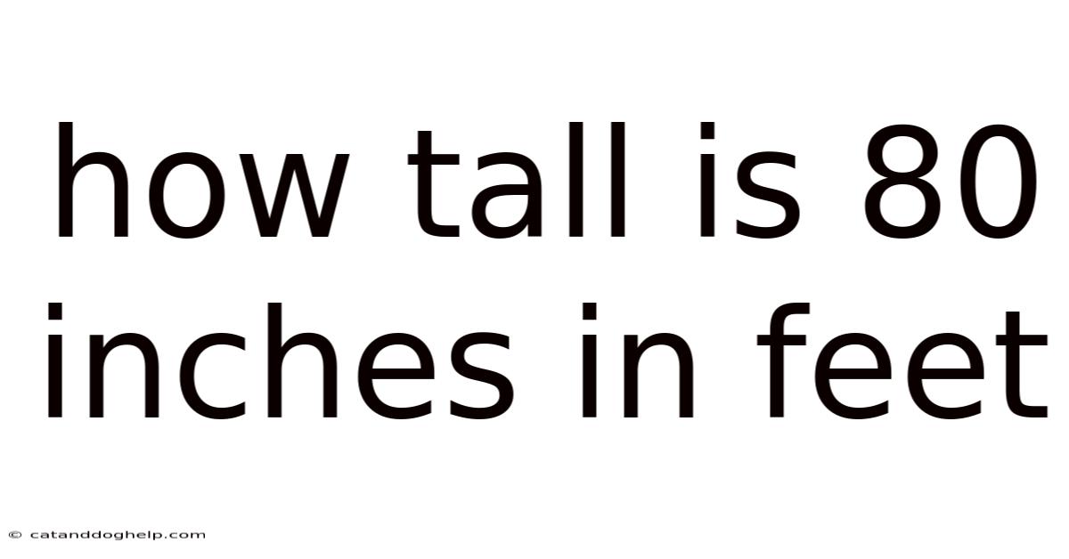 How Tall Is 80 Inches In Feet
