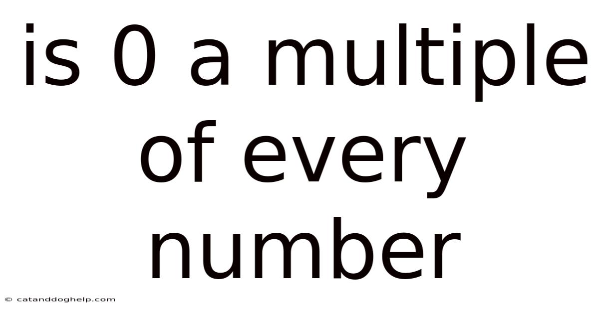 Is 0 A Multiple Of Every Number