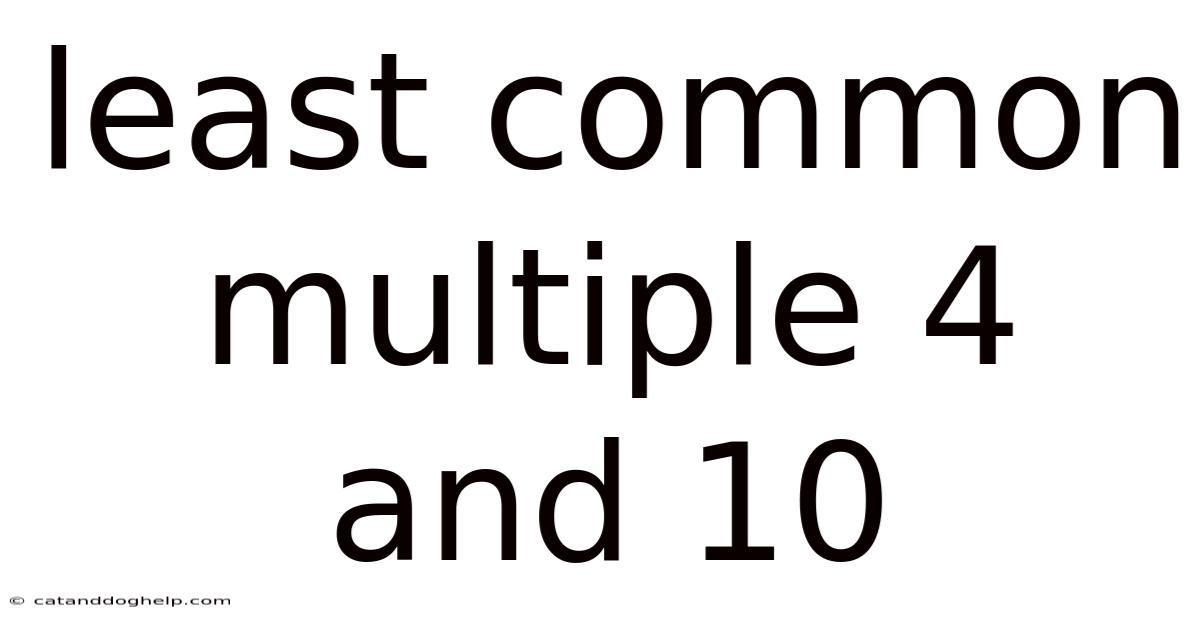 Least Common Multiple 4 And 10