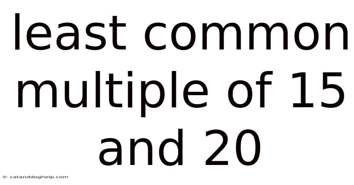 Least Common Multiple Of 15 And 20