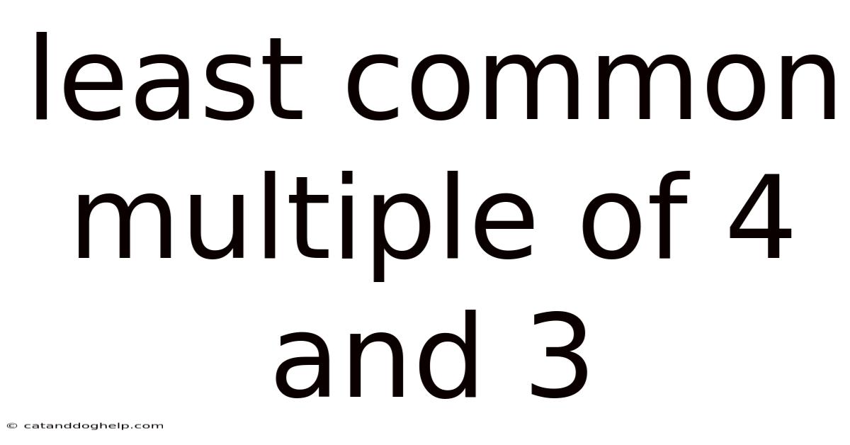 Least Common Multiple Of 4 And 3
