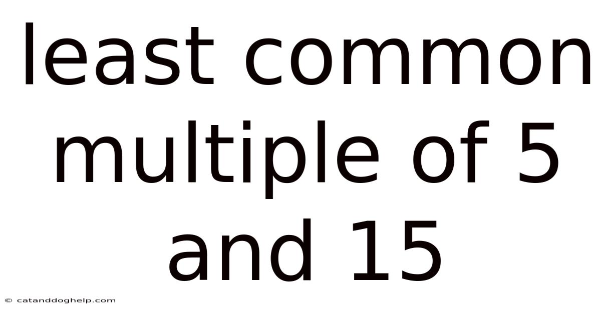 Least Common Multiple Of 5 And 15