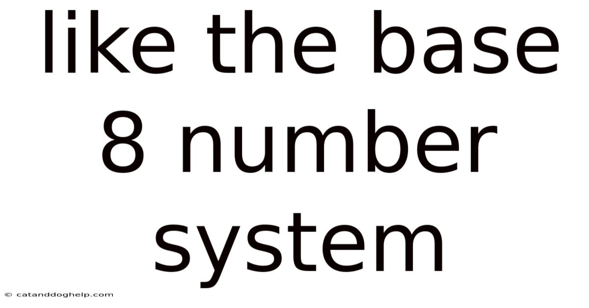 Like The Base 8 Number System