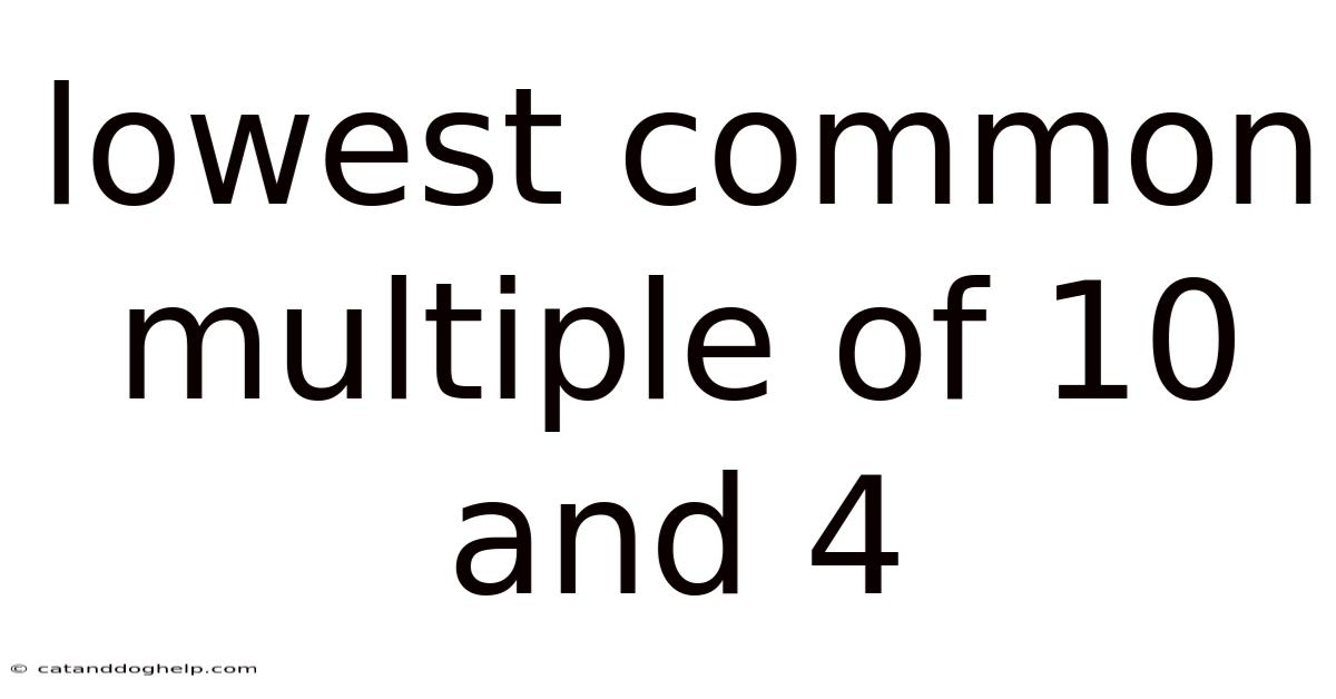 Lowest Common Multiple Of 10 And 4