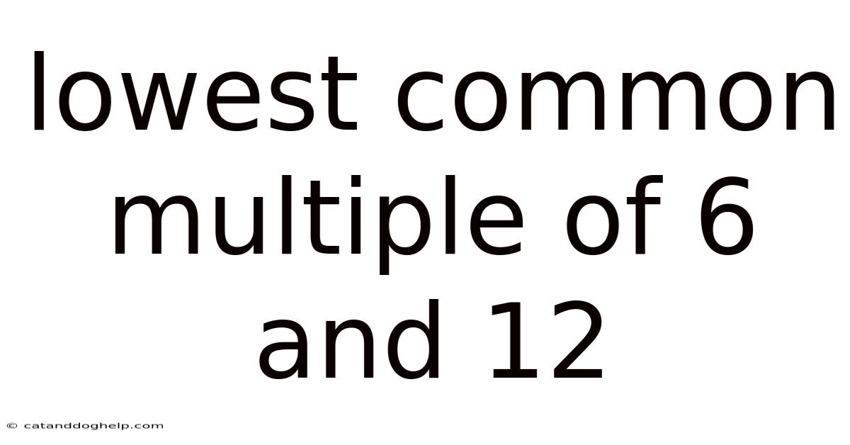 Lowest Common Multiple Of 6 And 12