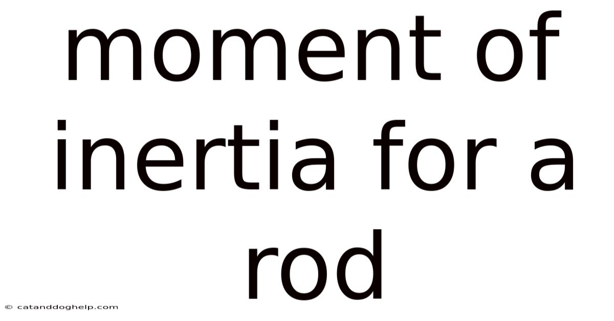 Moment Of Inertia For A Rod