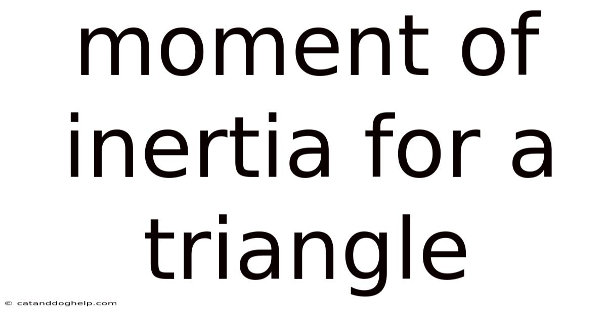 Moment Of Inertia For A Triangle