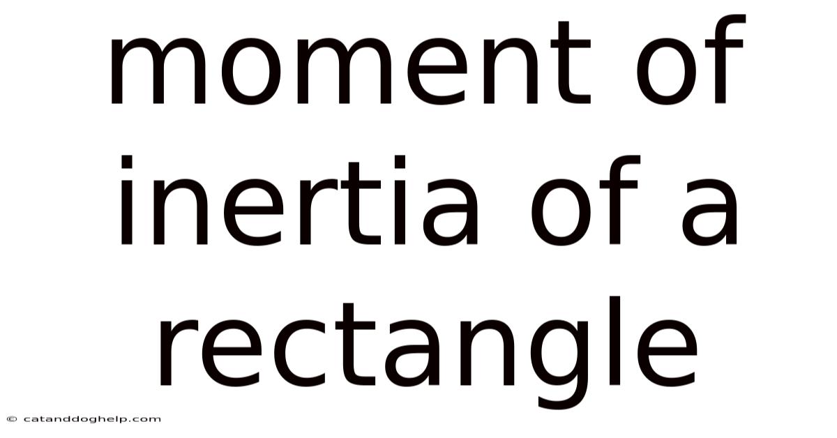 Moment Of Inertia Of A Rectangle