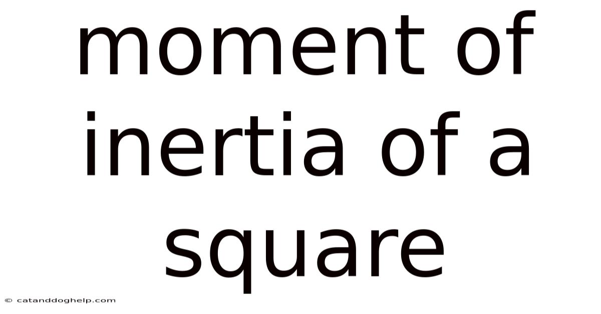Moment Of Inertia Of A Square