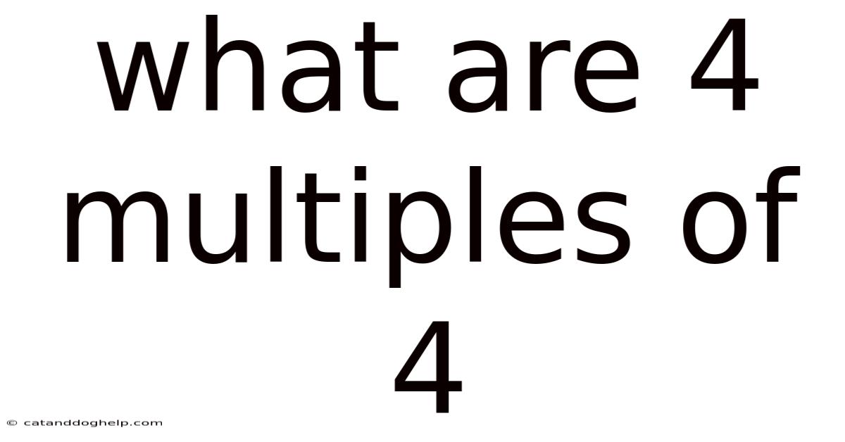 What Are 4 Multiples Of 4