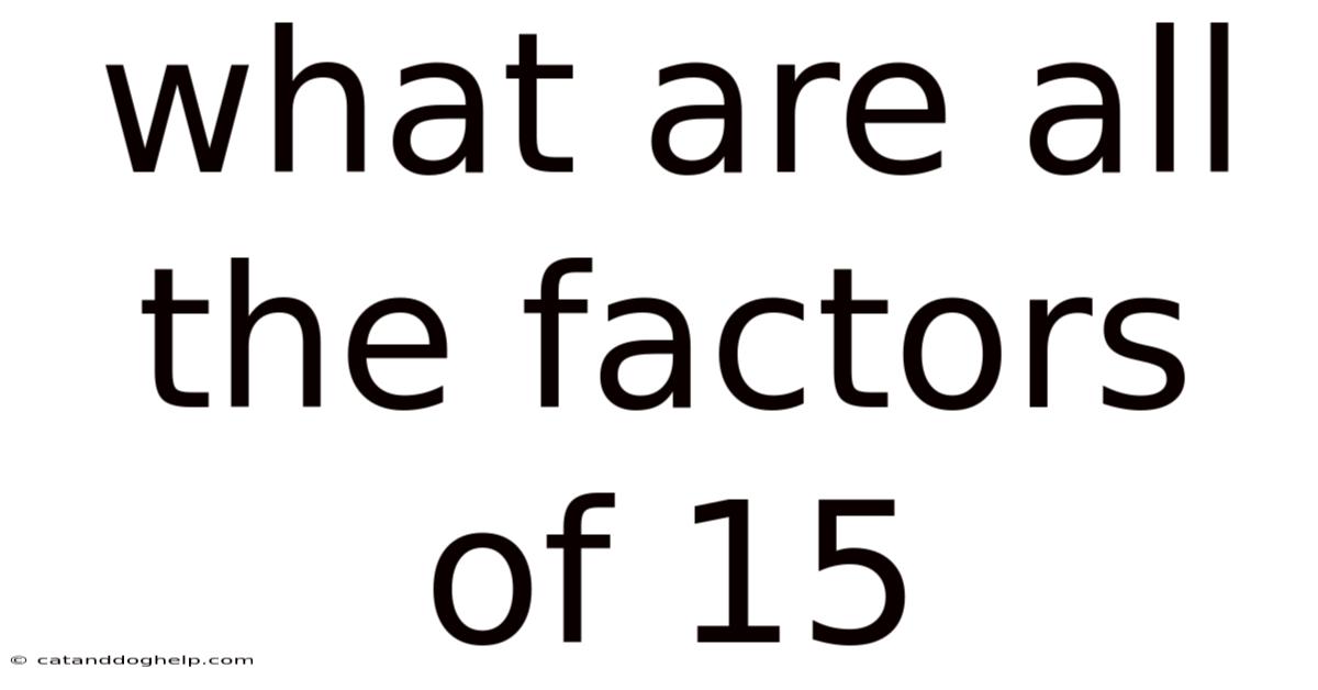 What Are All The Factors Of 15
