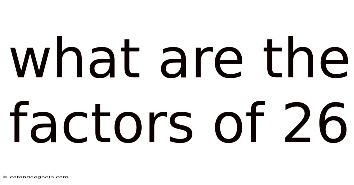 What Are The Factors Of 26