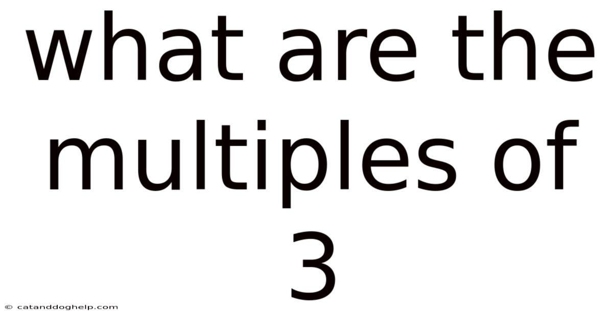 What Are The Multiples Of 3