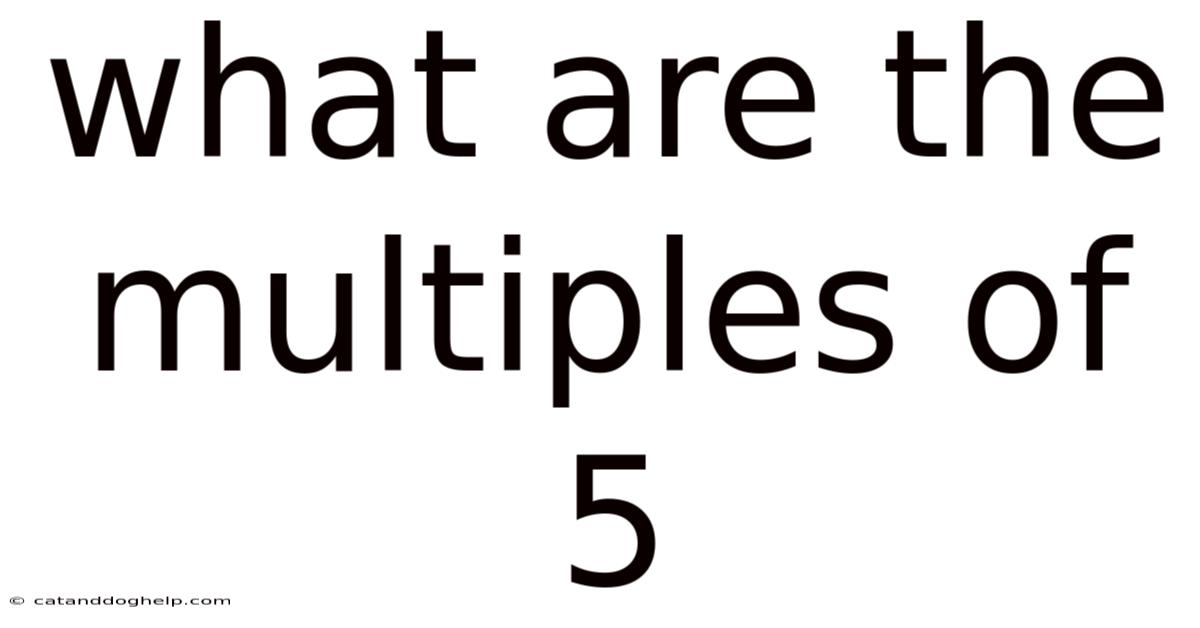 What Are The Multiples Of 5
